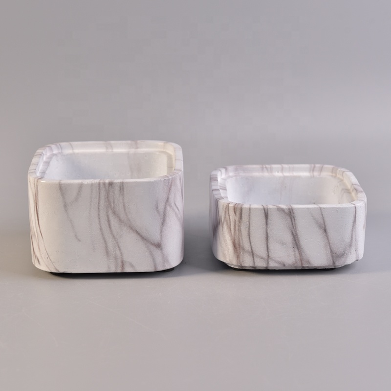 Unique concrete candle containers decorative candle vessel soy wax