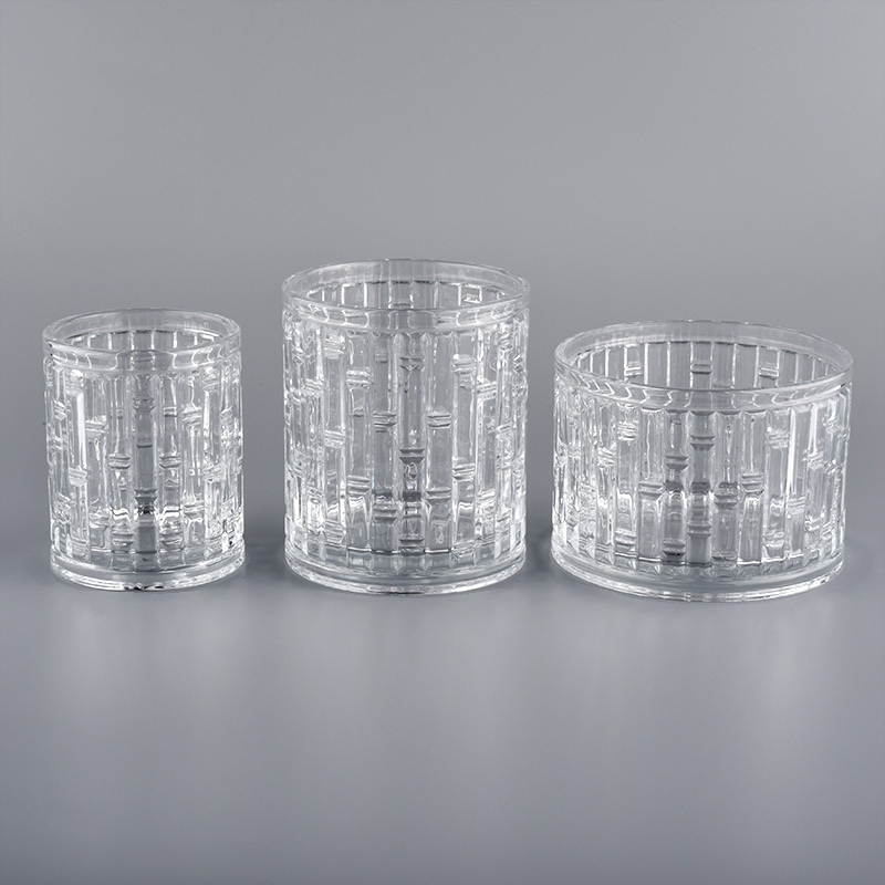 Geo cut glass candle Jar For Candle Making
