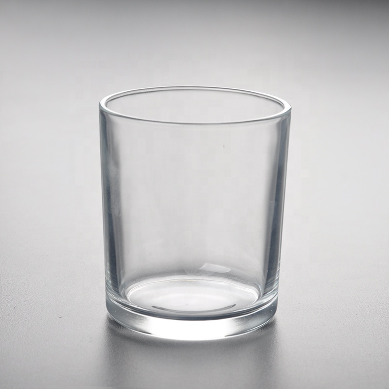 China Suppliers custom glass container jar for candle with wood lid 12 oz 8 oz