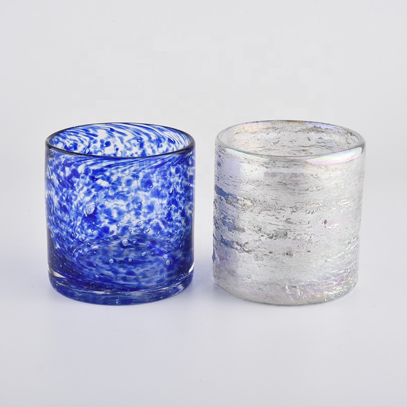 Manufacturer unique crystal empty tealight glass candle holder 6 oz 8 oz