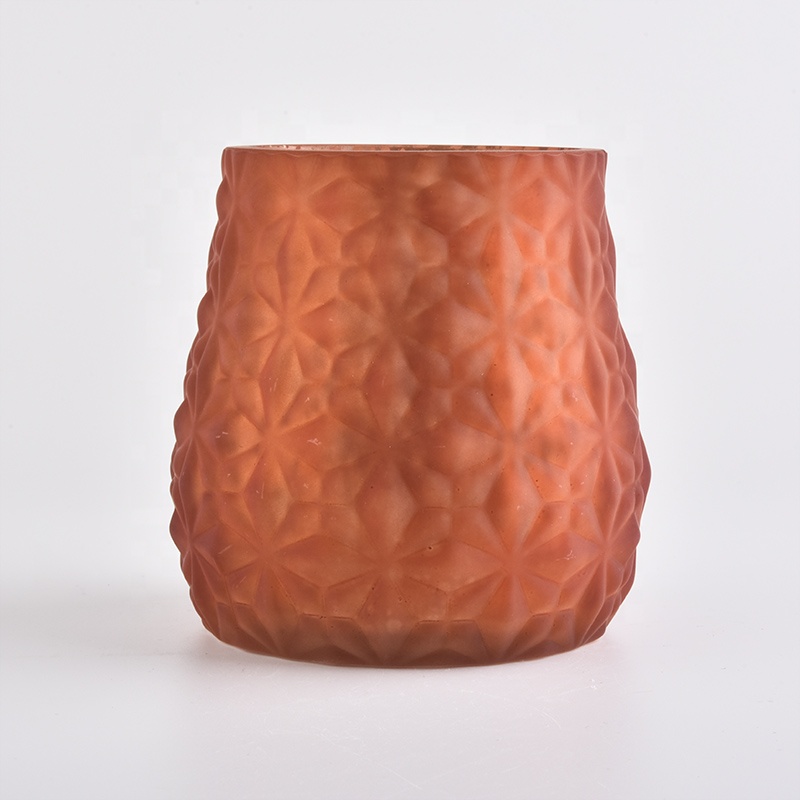 decorative scented glass candle jars supplier