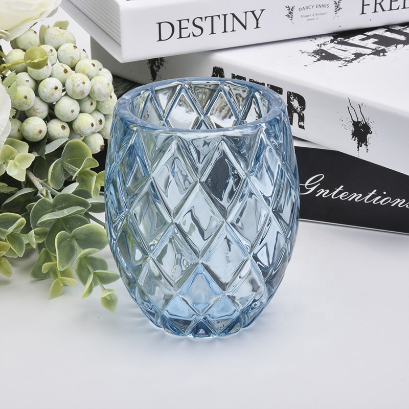 Hot sales tealight luxury transparent empty glass candle holder