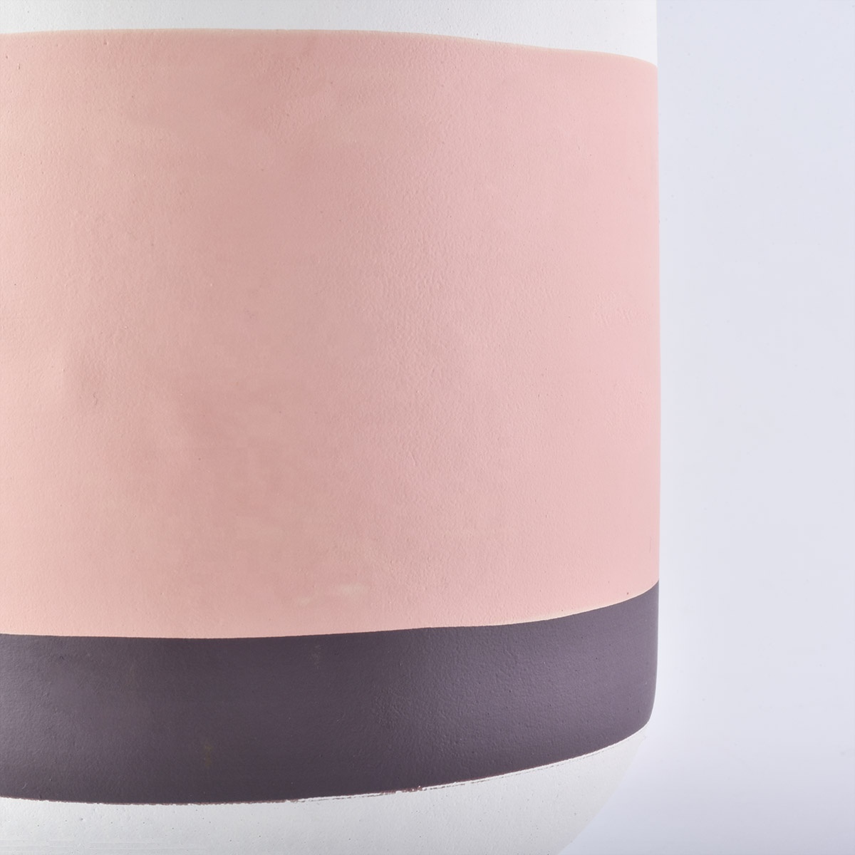 Newly design Wholesales custom empty decorative cement candle holder jar with painting