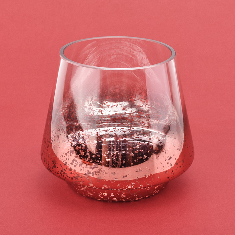 red glass candle holders for Christmas