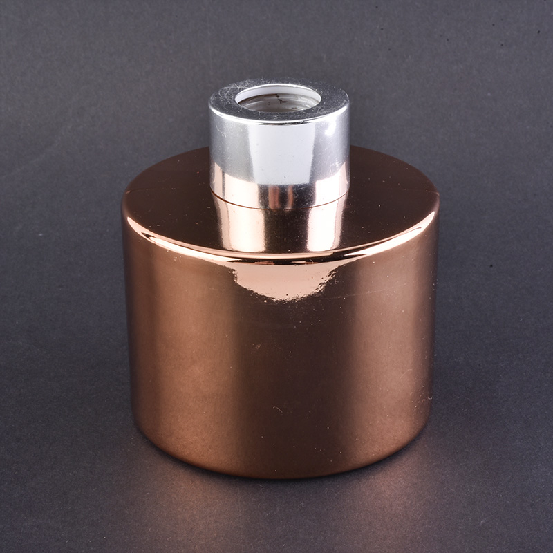 gold plating reed diffuser bottle, 6 OZ essential oil bottle