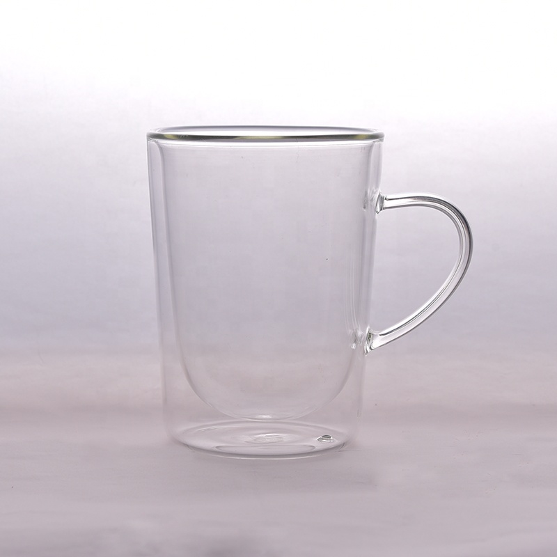 clear glass water mug, borosilicate coffee tea water cup wholesales