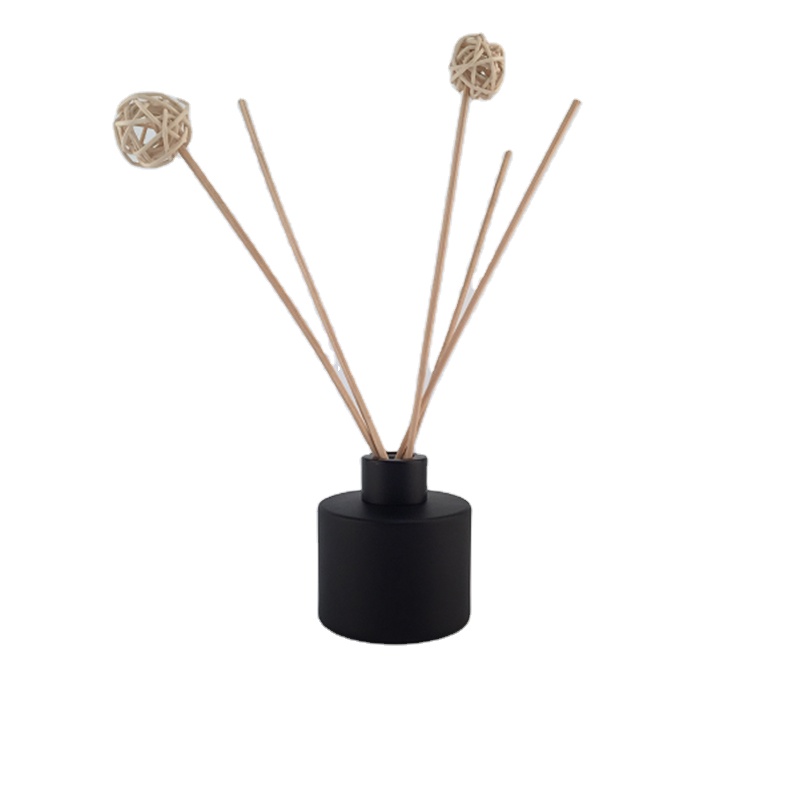 diffuser glass bottle, empty black aroma diffuser bottle