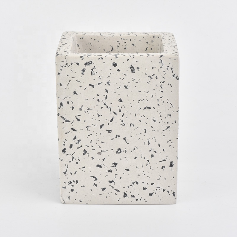 4pcs bathroom accessory sets concrete container marble varnish