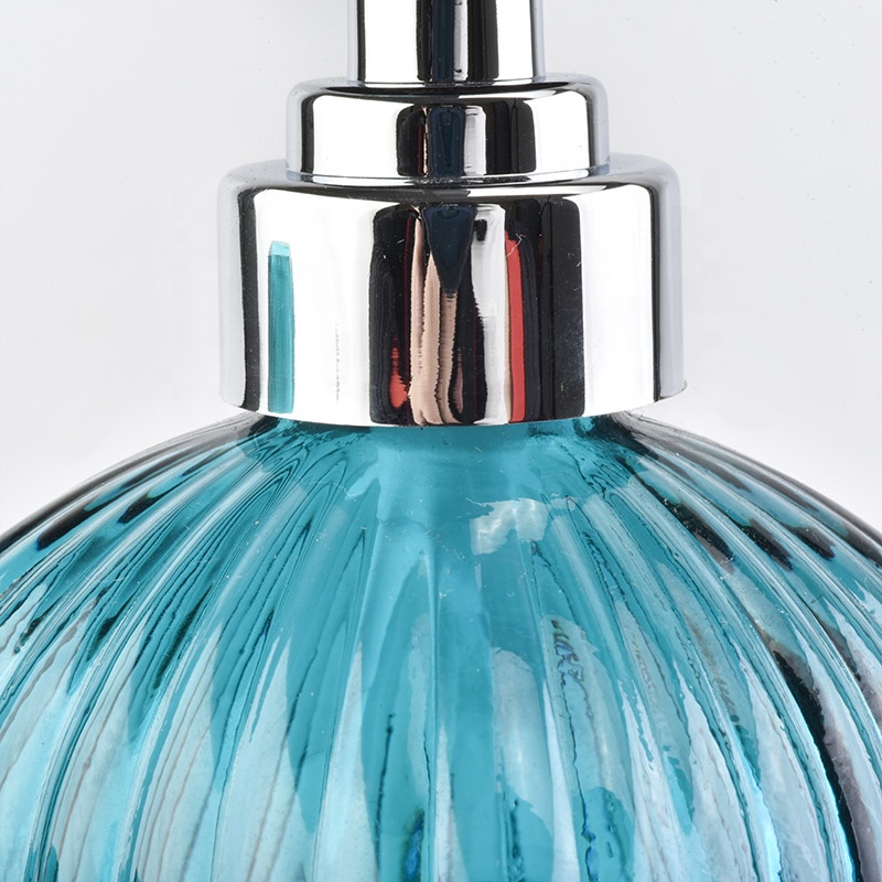 2pcs bathroom accessory sets jewelry blue glass container