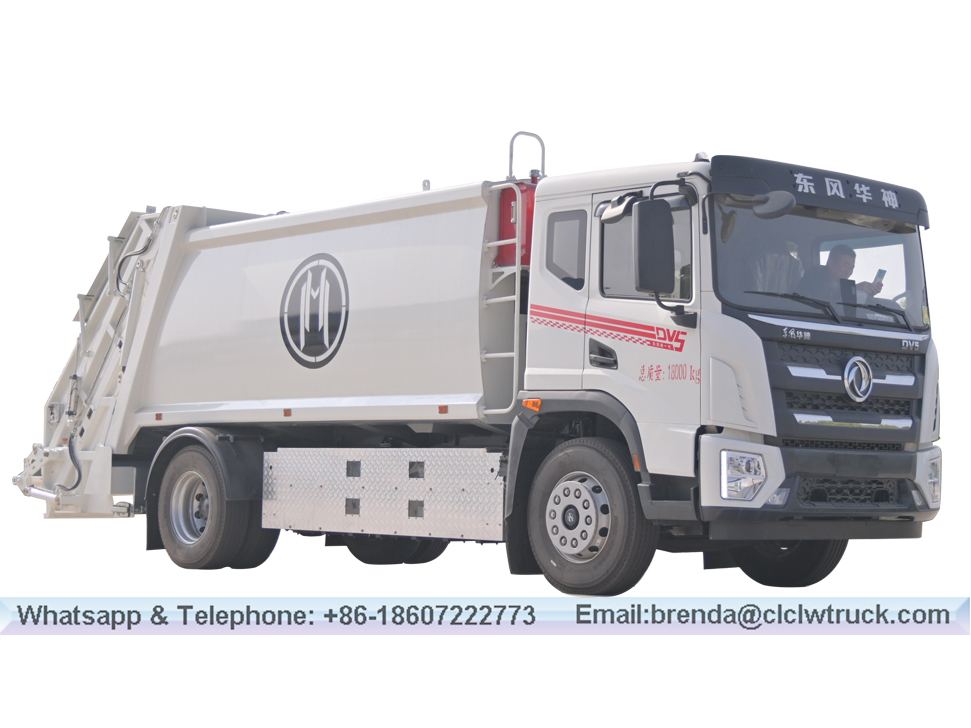 Dongfeng Tamion à ordures de compression électrique pure 11 tonnes