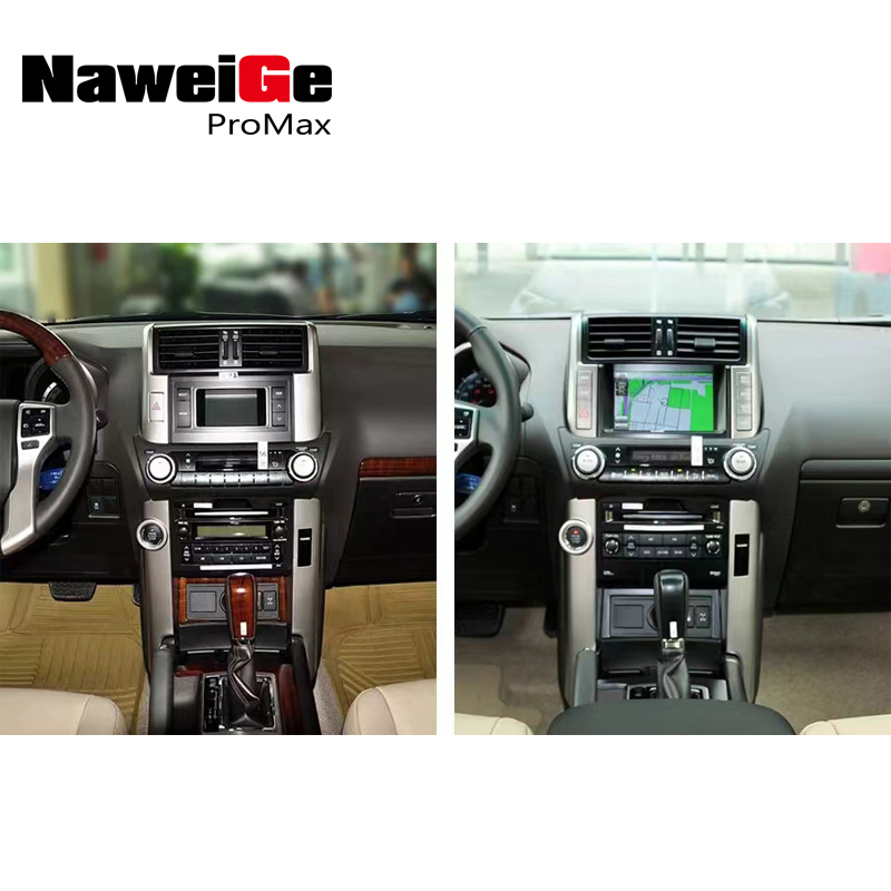 NaweiGe 13,6-дюймовое головное устройство Tesla GT6 Android для Toyota Prado 2010-2013 гг., Автомобильный DVD-плеер для Toyota Land Cruiser Prado 2010-2013 гг. GPS-навигация с Carplay 4G 5G Автомобильный DVD-мультимедийный оптовый поставщик