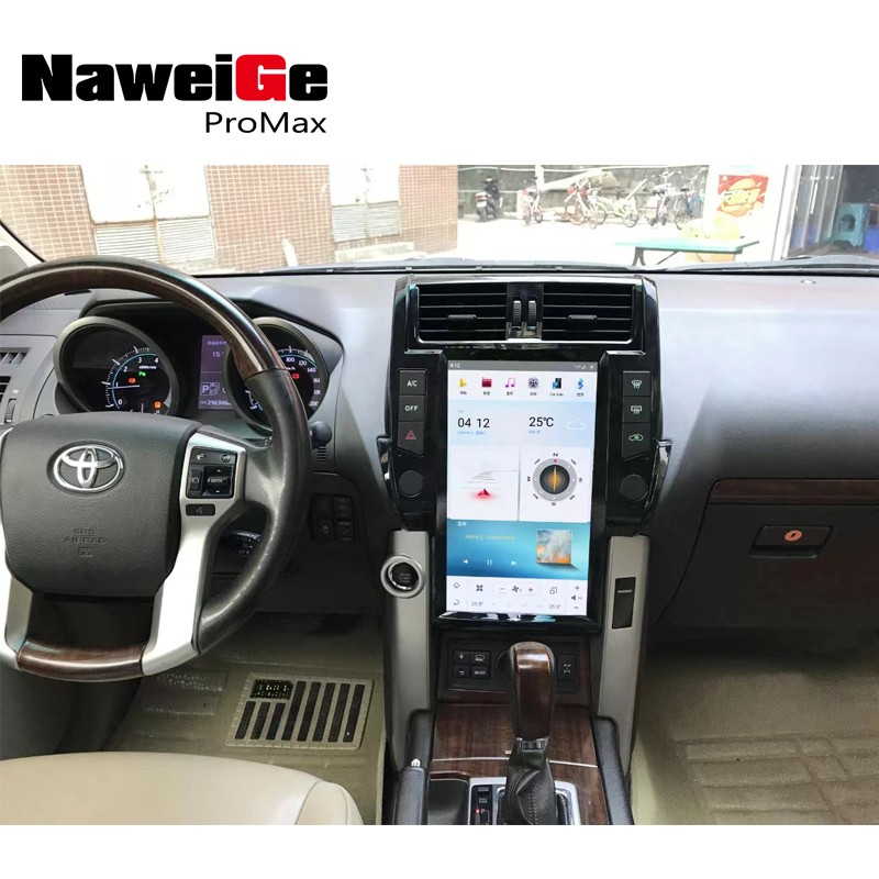 NaweiGe 13,6-дюймовое головное устройство Tesla GT6 Android для Toyota Prado 2010-2013 гг., Автомобильный DVD-плеер для Toyota Land Cruiser Prado 2010-2013 гг. GPS-навигация с Carplay 4G 5G Автомобильный DVD-мультимедийный оптовый поставщик