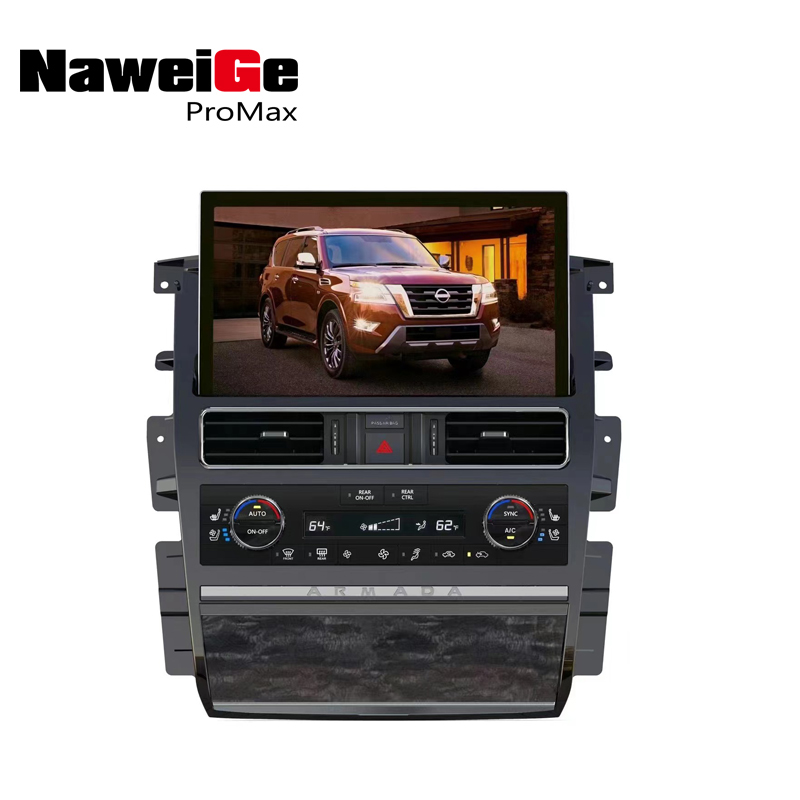 Unidad principal NaweiGe de 13,3 pulgadas con Android para Nissan Patrol Y62 ARMADA /Infiniti QX80 QX56 2010-2022 Sistema multimedia de DVD para coche Proveedor OEM de DVD y GPS para coche