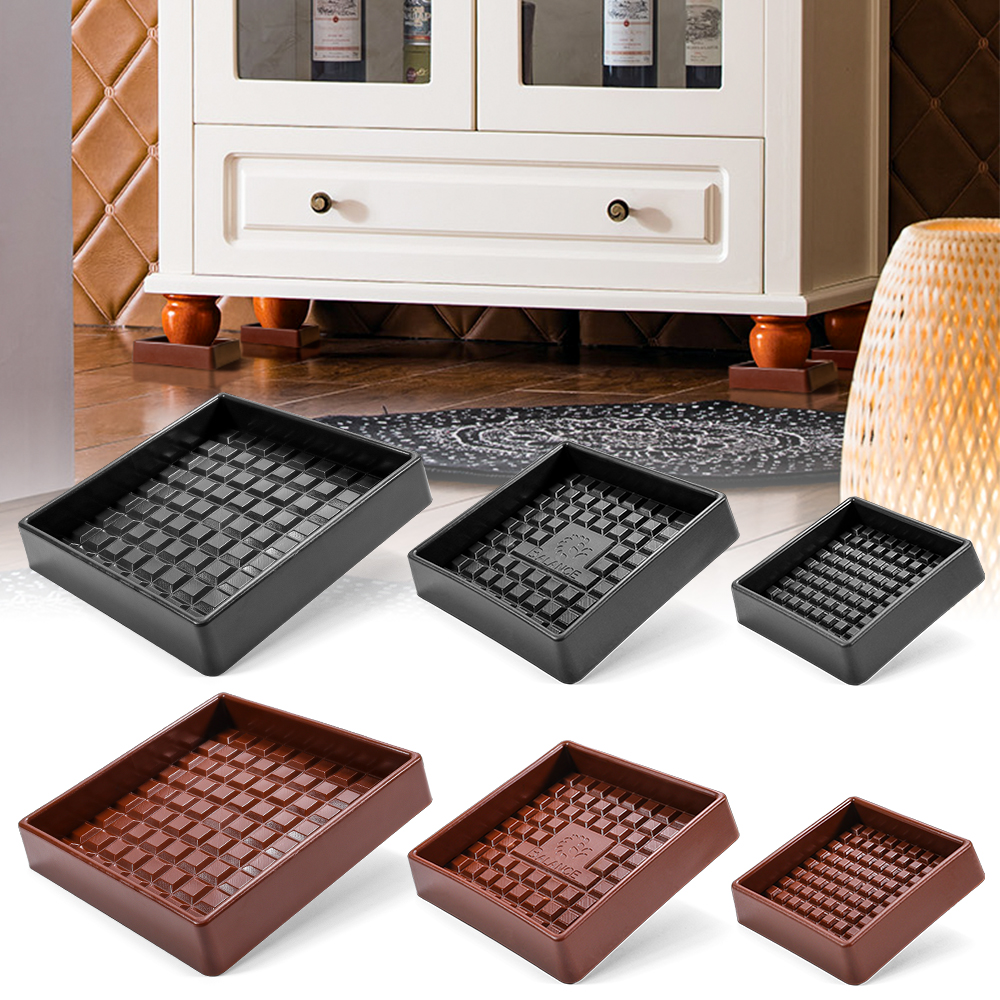 Square Rubber Furniture Caster Cups