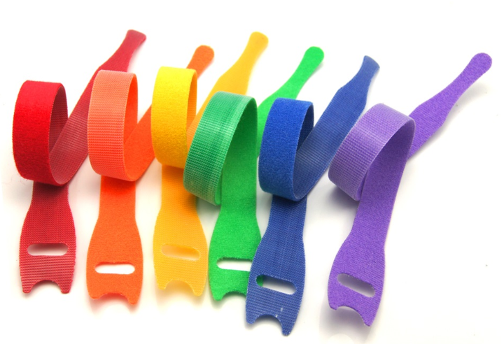 尼龙/聚酯背对背电缆扎带可重复使用紧固胶带