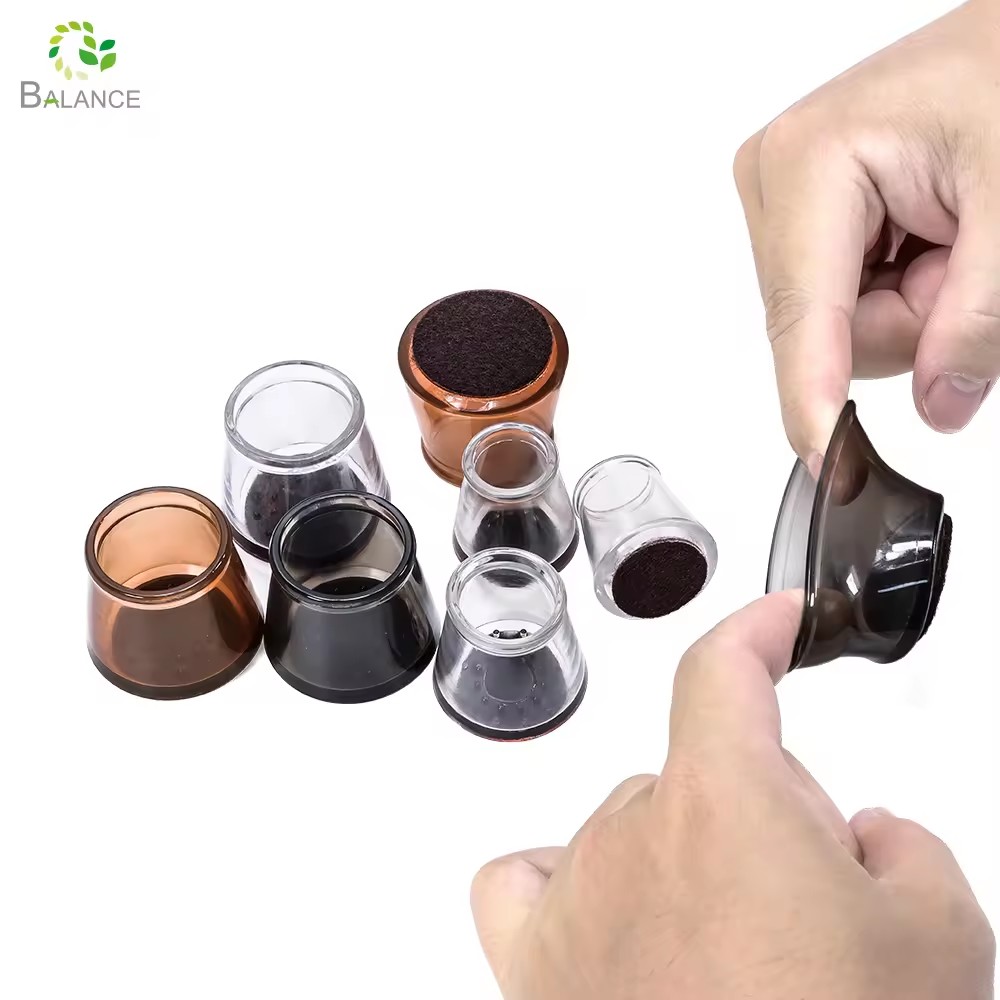 Stuhlbein-Bodenschutz, Stuhlfußabdeckung, Silikon-Filzpolster, Silikon-Schutzpolster, rutschfestes Silikon