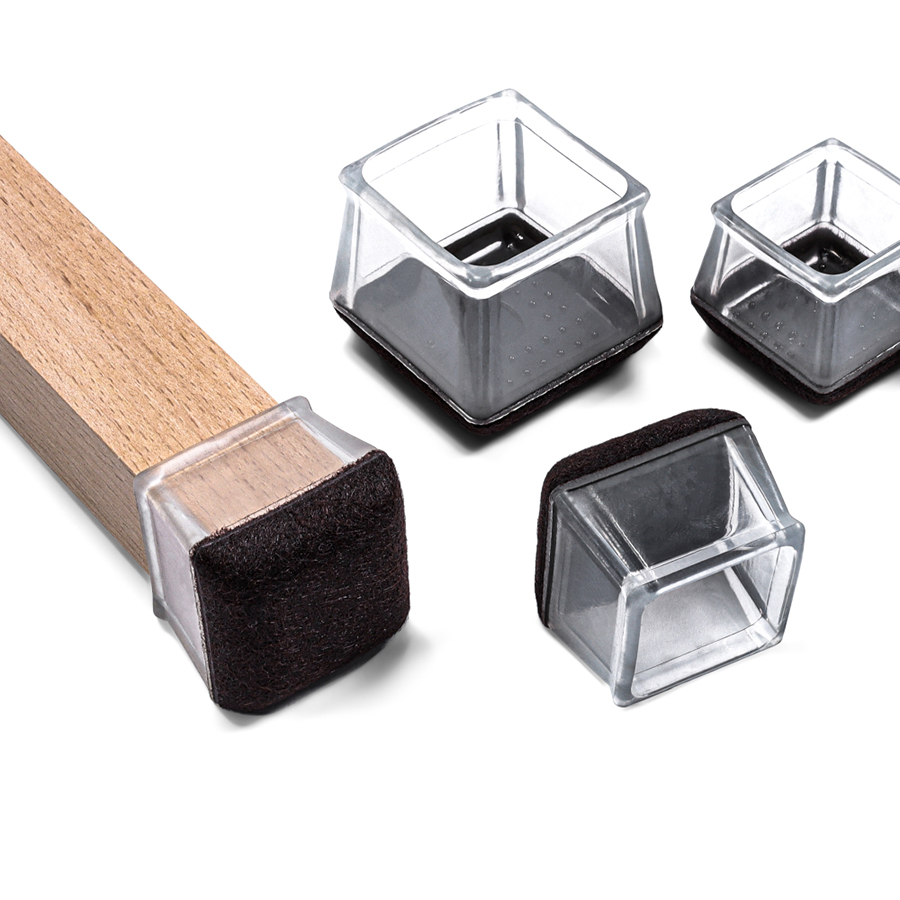 Простая установка и удаление. Противоскользящая защита пола для ног стула.