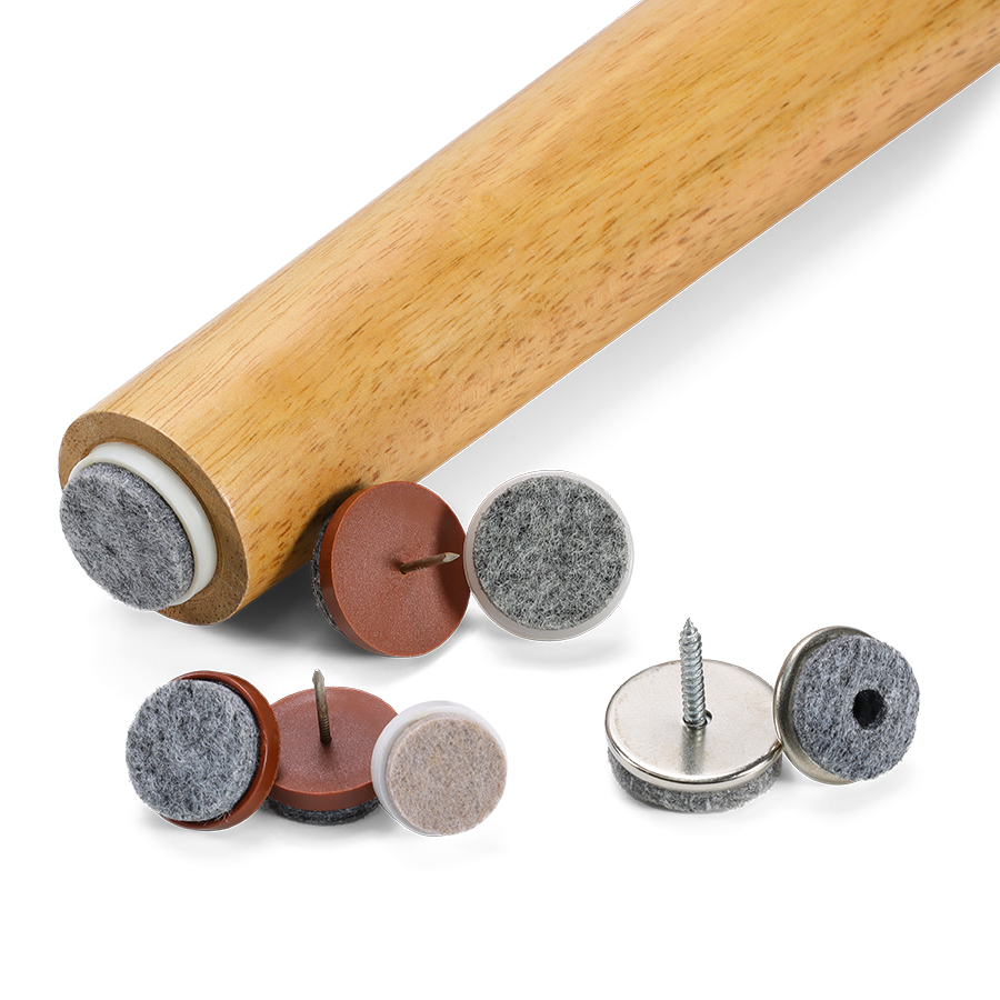 Heavy Duty Nail on Felt Pads Wood Floor Protector Furniture Feet Nailed Pads