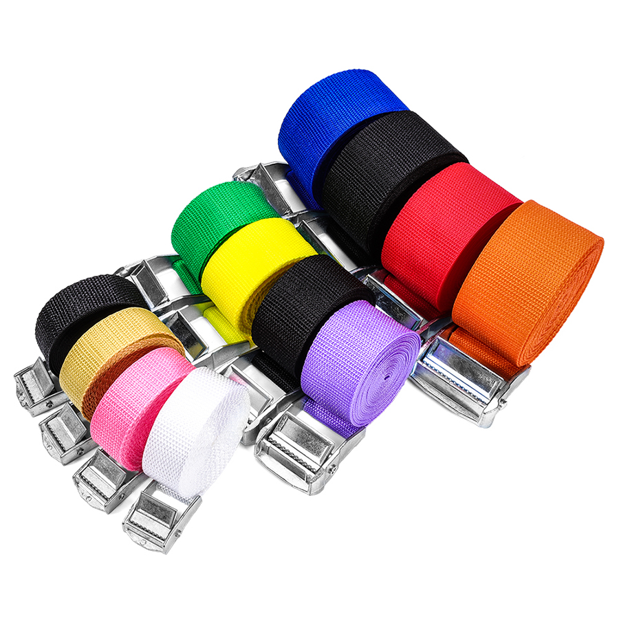 الطول القابل للتعديل ملونة تخزين البضائع الشحن الأشرطة لأسفل الشحنات الشحن يضمن النقل الآمن للبضائع