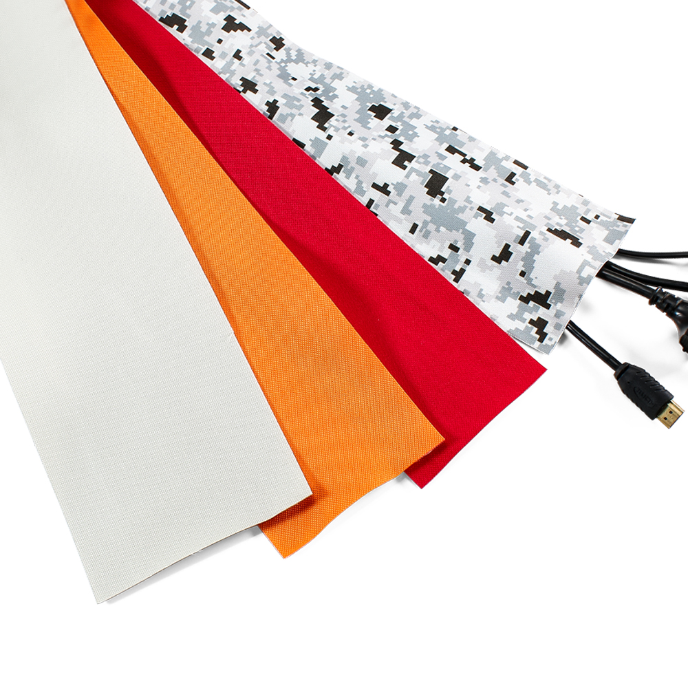 Haltbarer Oxford -Stoffbodenkabelschutz | Hook & Loop -Befestigungselement | Benutzerdefinierte Farben und Verpackungen (Schwarz/Weiß/Tarnung)