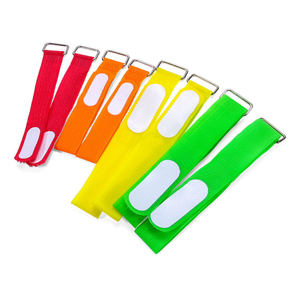 خطاف ملون ومربعة حلقة التخصيص مورد حزام حزام قابل لإعادة الاستخدام قابلة للتعديل أحزمة التثبيت نايلون