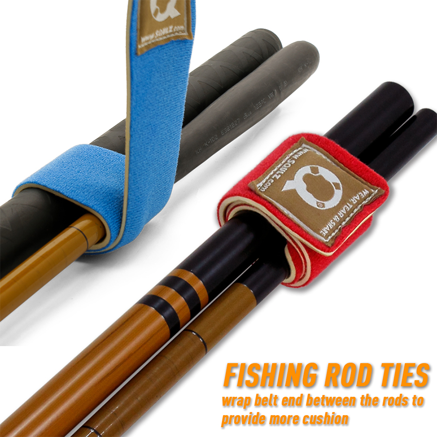 Neoprene Fishing Rod Straps Wholesale Fabric Design Fishing Gear Accessories