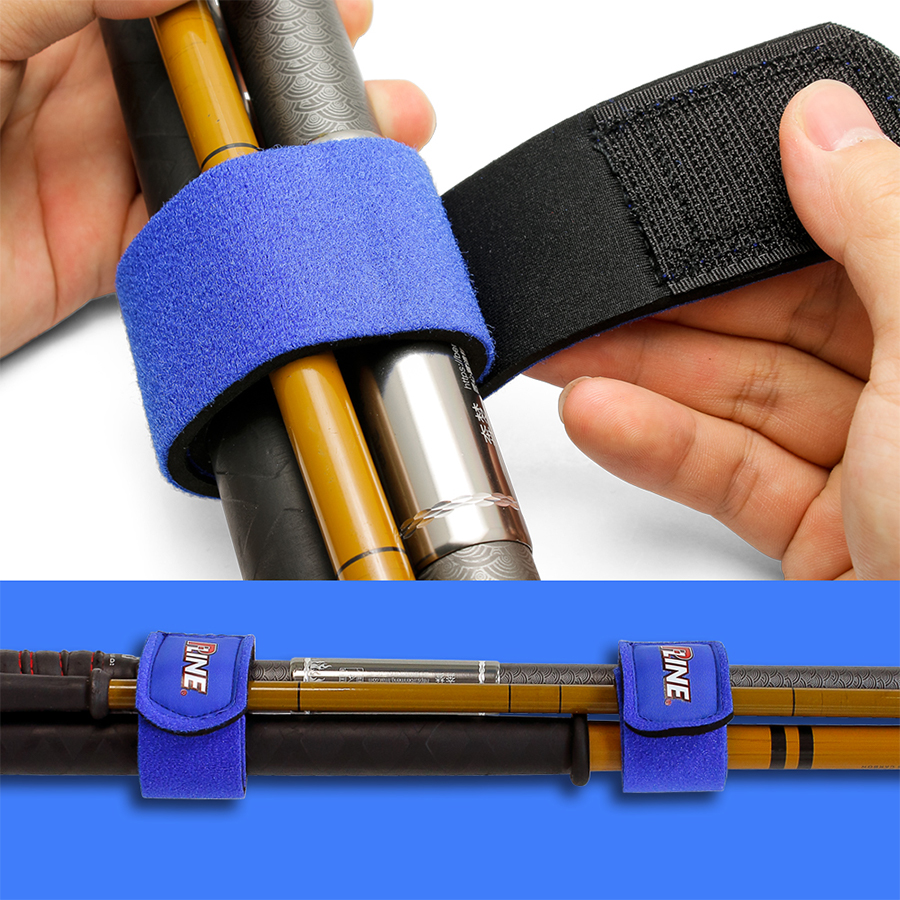 Neoprene Fishing Rod Straps Wholesale Fabric Design Fishing Gear Accessories