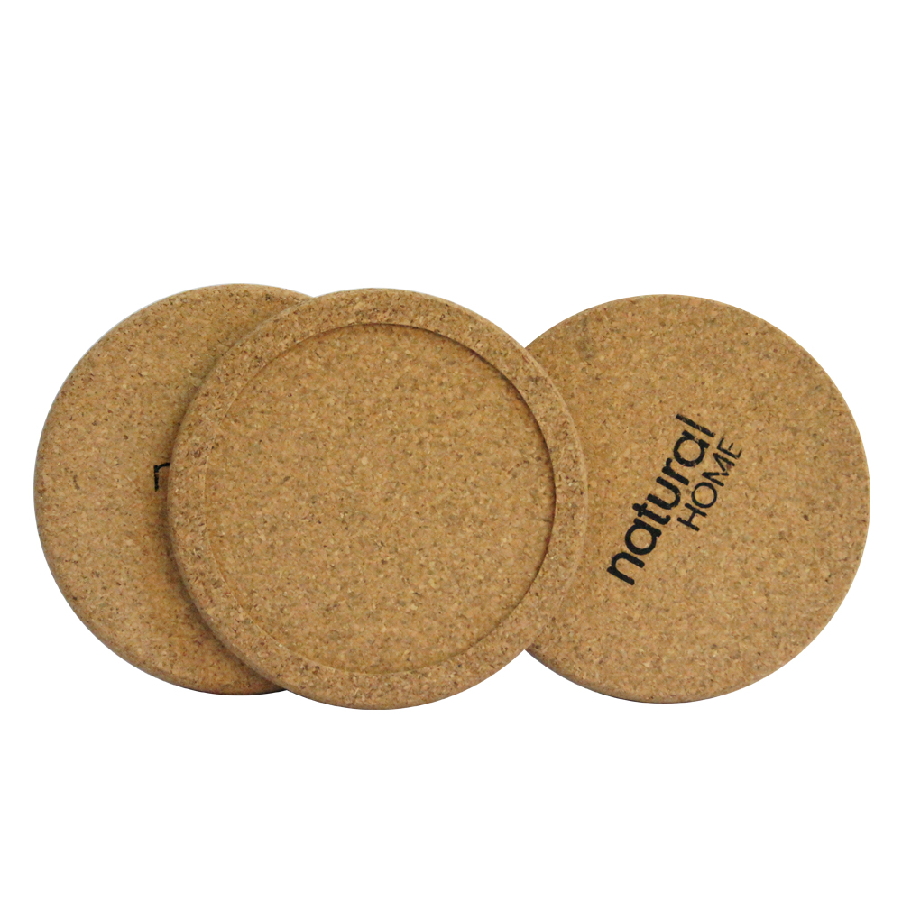 Großhandel Premium Blank Cork Drink Coaster Set mit Halter Natural Eco Friendly