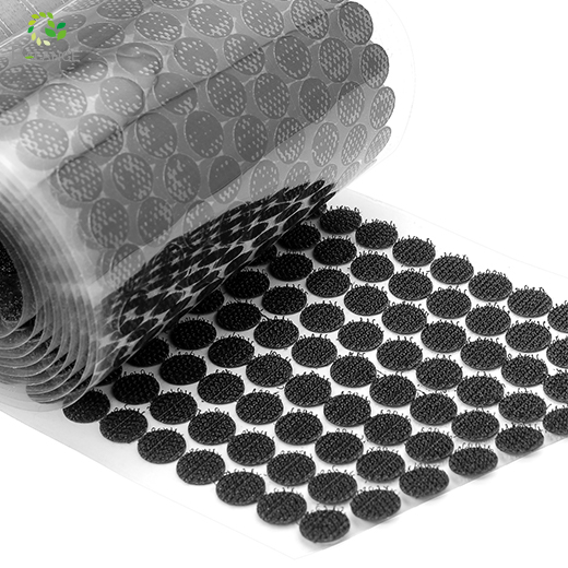 Klebstoff Die Schnitthaken und Schleifenverschlussaufkleber rund weiße Punkte Nicht -Slip -Boden -Clear -Punkte Selbstklebstoff wiederverwendbare digitale Bildungsbedarf