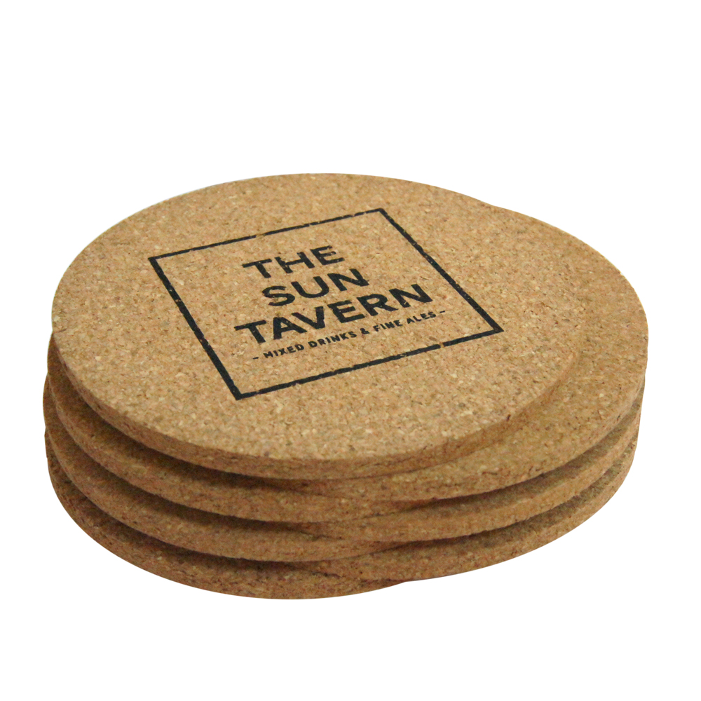 Neueste hitzebeständige Kork -Backed -Custom -Design Cork Coasters Großhandelslieferant