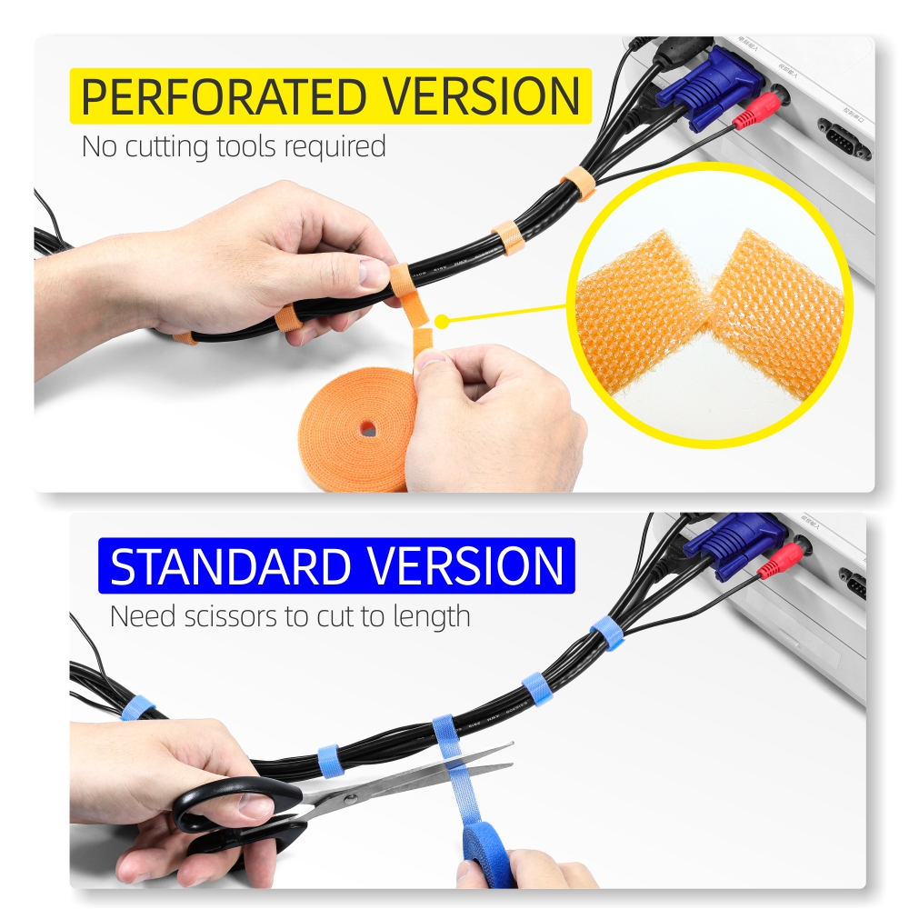 Heavy-Duty Peel-and-Stick Back-to-Back Hook and Loop Fastener: Your Ultimate Organizing Solution