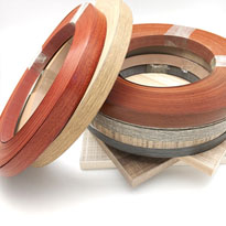 Bande de chant en plastique de PVC de solides de grain de bois flexibles de table et de chaise de Shandong pour le contreplaqué