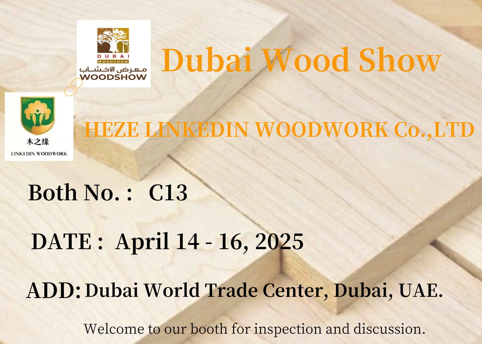 Shining Dubai Woodworking ցուցահանդեսում, բազմազան փայտանյութեր հիանալի տեսք