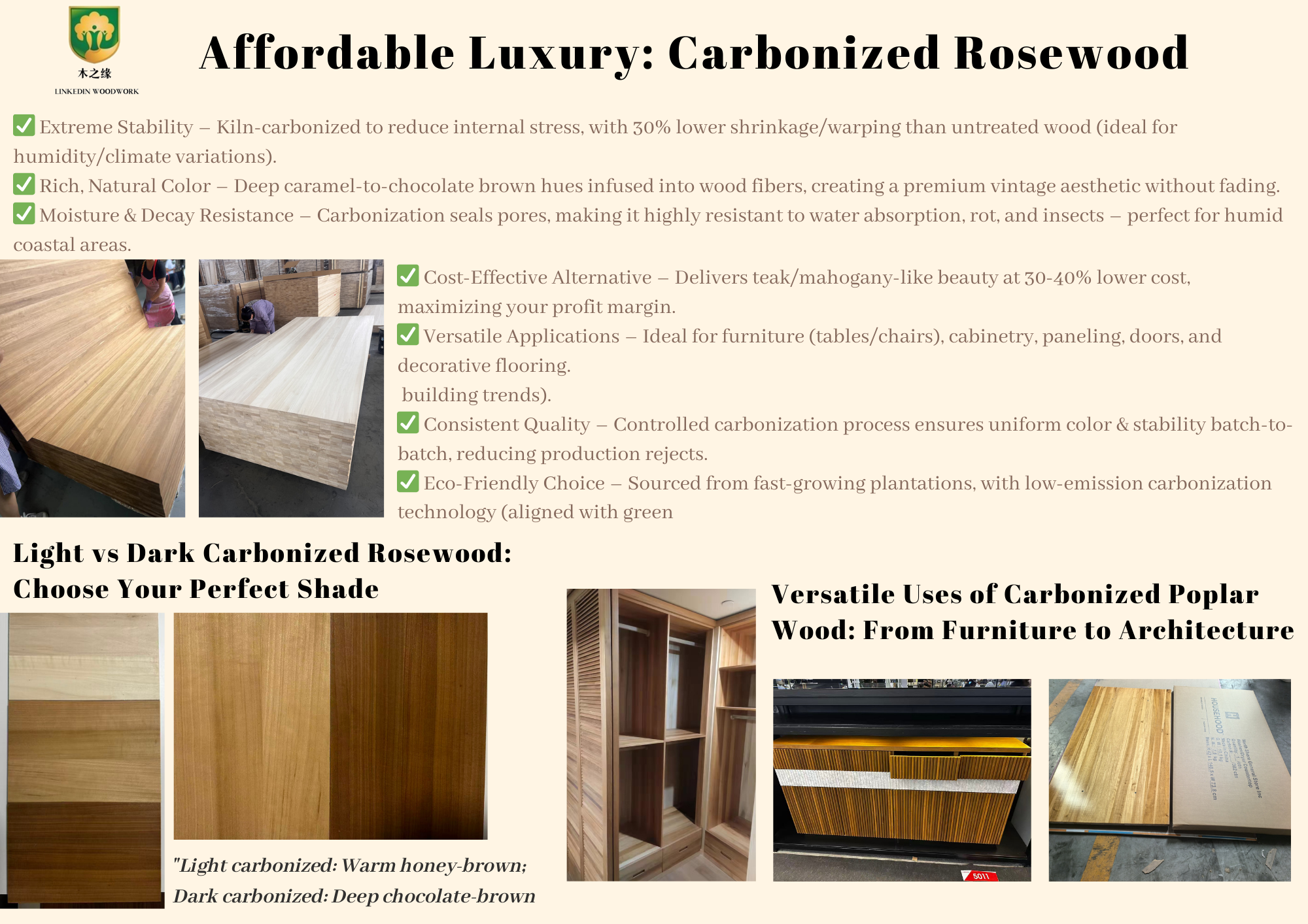 Carbonized Rosewood Emerges as Game-Changer in Wood Industry