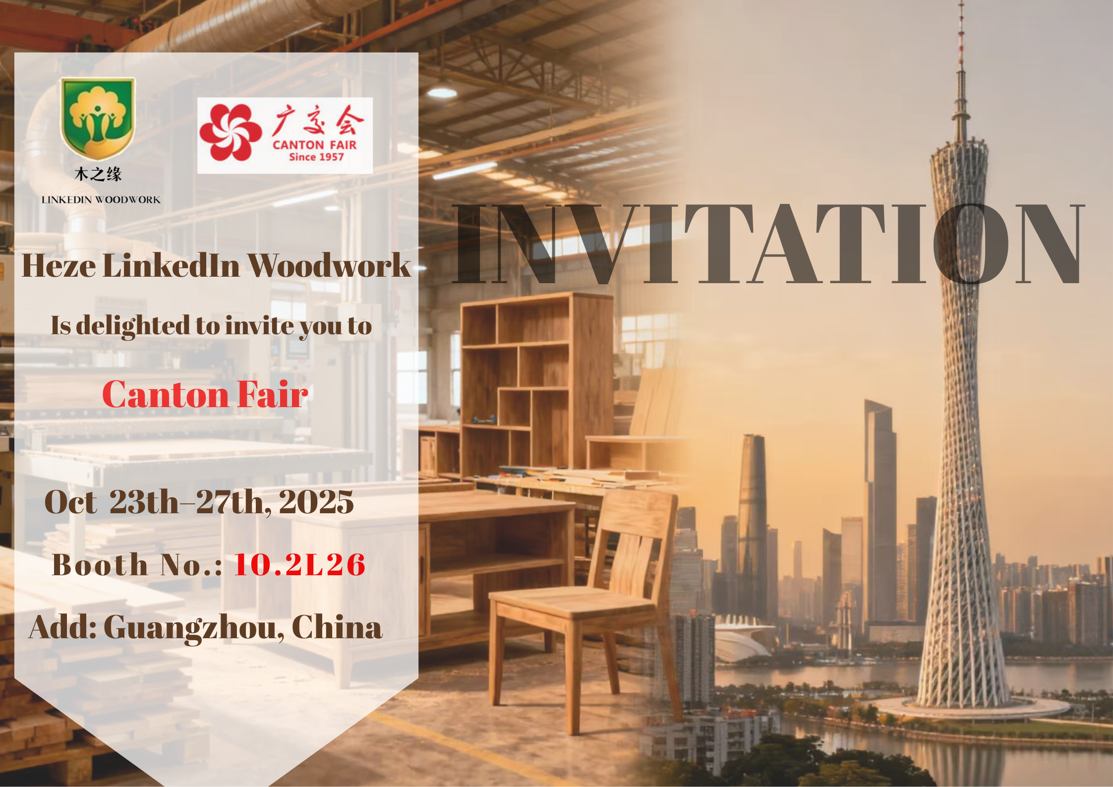 Launching a Diverse Range of Premium Wood Products at the 2025 Canton Fair