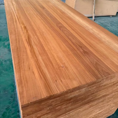 Thermally Modified Walnut Teak Color Solid Wood Board Kiln Dried Anti Deformation For Furniture Table Top Wall Decoration