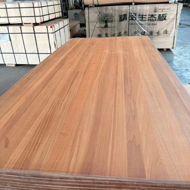 Thermally Modified Walnut Teak Color Solid Wood Board Kiln Dried Anti Deformation For Furniture Table Top Wall Decoration