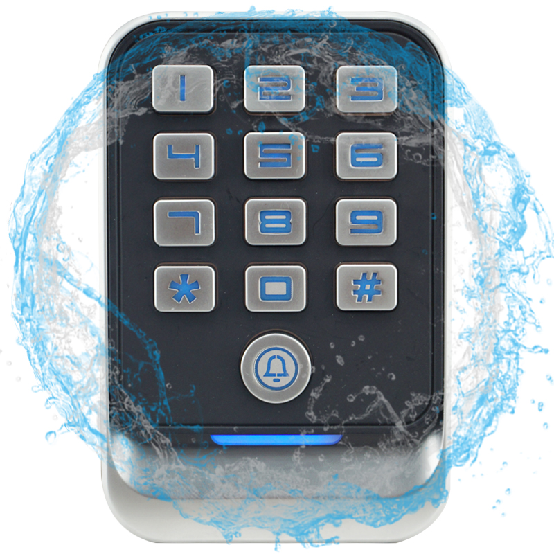 IP67 Waterproof Metal Access Control/Wiegand Reader for Single Door access control keypad