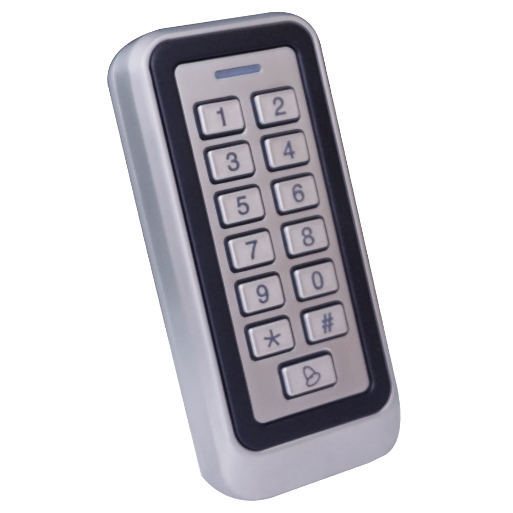 Clavier de contrôle d'accès de porte automatique, boîtier métallique étanche Rfid 125khz/13.56Mhz, clavier de contrôle d'accès autonome avec 1000 utilisateurs
