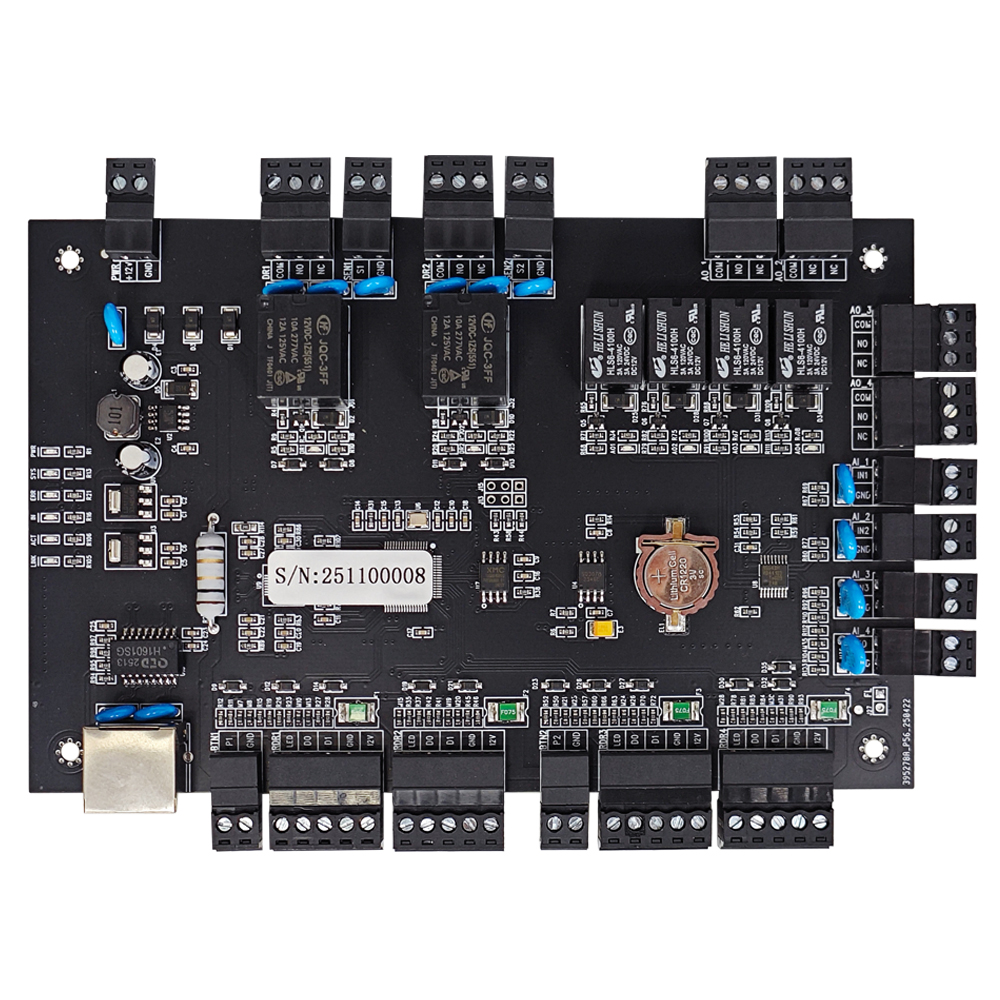双门 TCP/IP 网络门禁控制面板，带 Wiegand 26~40 协议免费 SDK，适用于门禁系统 