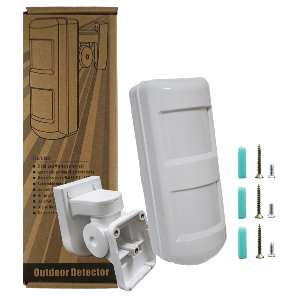 户外有线红外+微波运动传感器宠物免疫探测器 EB-179S3