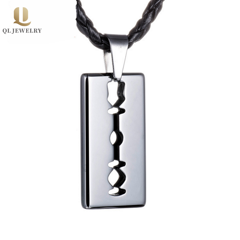 Etichetta del cane del tungsteno del regalo degli uomini all\'ingrosso per gli uomini del ciondolo della lama della lama della lama del tungsteno ad alto lucido di EN en. Produttore