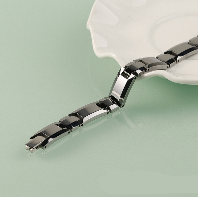 Bijoux de Tungstène en gros pour hommes Bracelet de tungstène pour hommes avec aimants Fournisseur de Chine