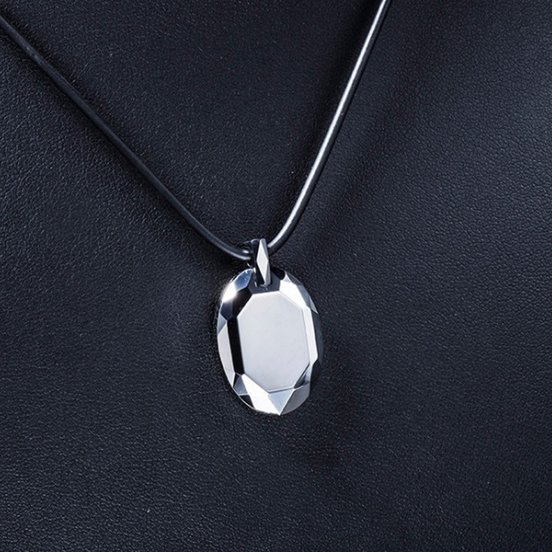 Cadeau de haute qualité Homme Haute Pendentif en carbure de tungstène en carbure de tungstène Ovale Tungsten Tags Chine Fabricant