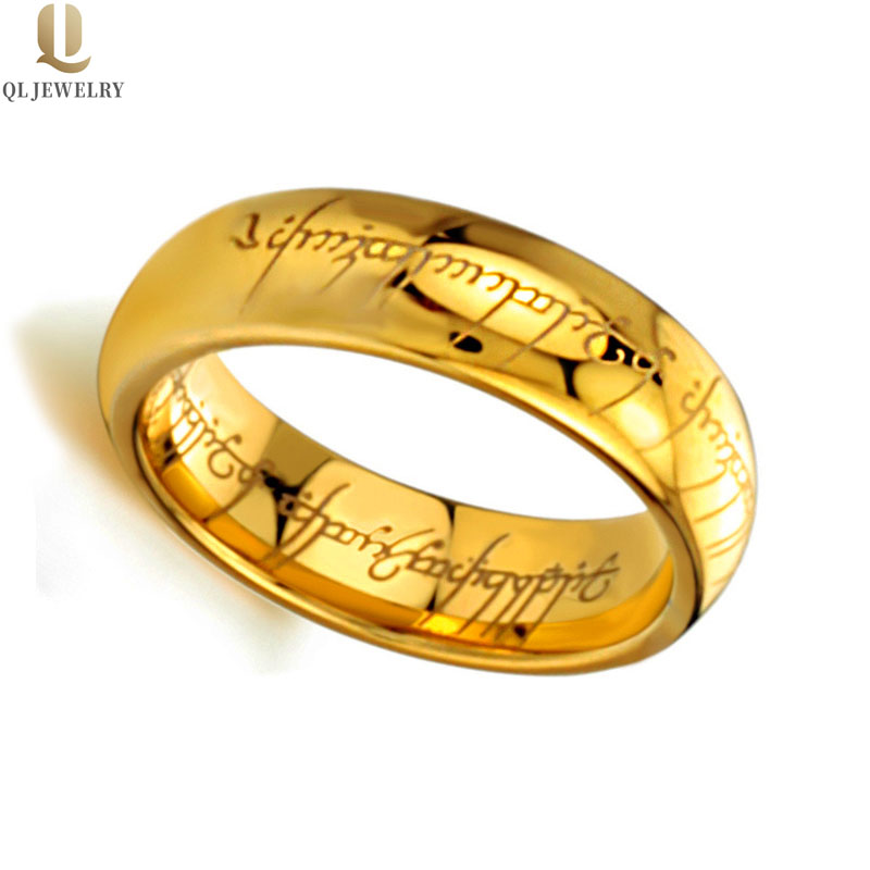 China Fabrik und Hersteller machen den Film Ring 8mm gewölbt und gold Wolframkarbidring mit kundenspezifischen gravierten Herren Modeschmuck Fingerring Wolfram-Bands