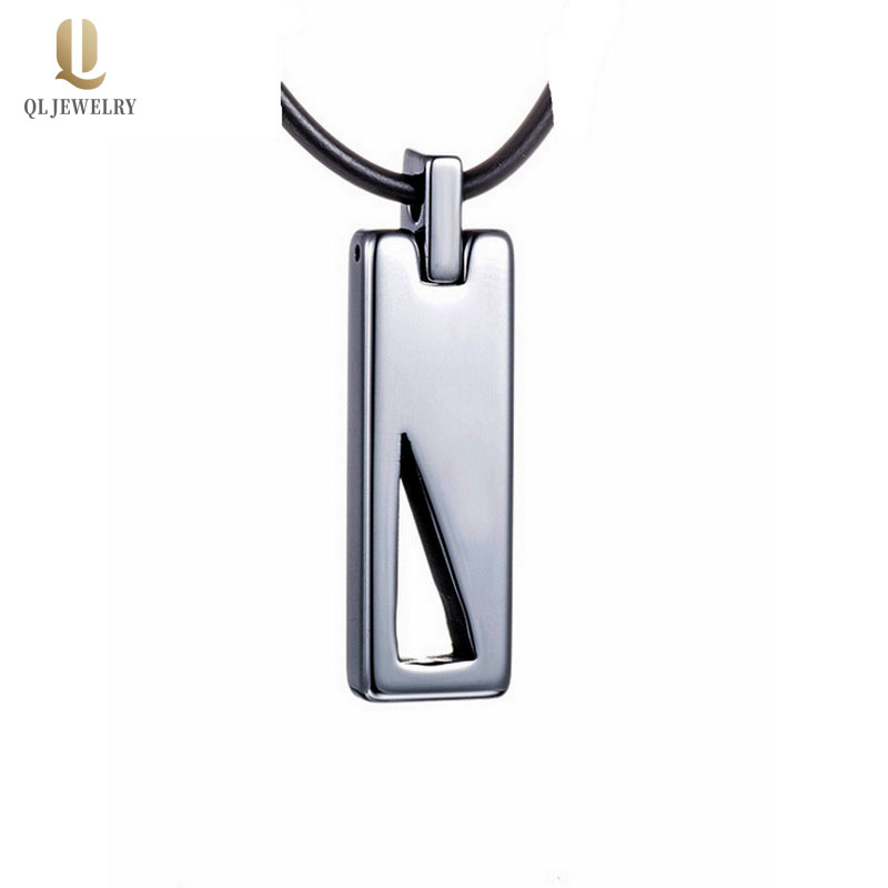 Heißer Verkauf Männer Modeschmuck Wolframkarbid Anhänger Halskette Herren Wolfram Bar Dog Tag China Lieferant
