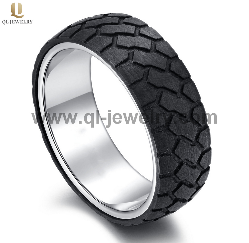 Bandes de mariée de la bande de roulement de la bande de charbon de carbone noir de haute qualité 8mm de haute qualité