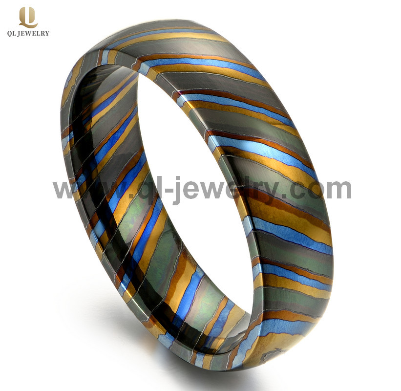 TRICOLORS DOMÈRE UNIQUE DE 6MM ZIRCUS Bague TIMASCUS BANDES BANDES DE MARIAGE CHINES Fournisseur