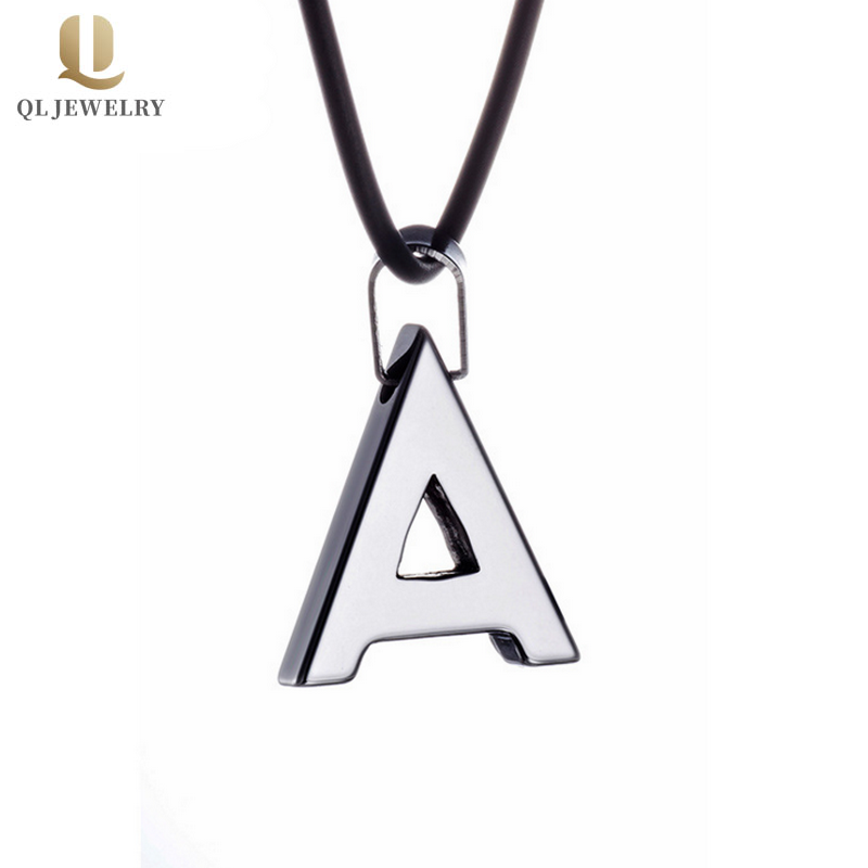 Monili da uomo di alta qualità Gioielli di modo Tungsteno Dog Dog Tag Lettera Un pendente di tungsteno per gli uomini Tungten Lettera Collana Cina Produttore