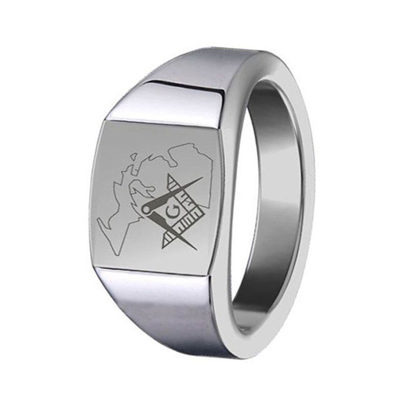 Signet Bague en tungstène Ventes chaudes Joint Bande de tungstène pour homme Stamp China Factory